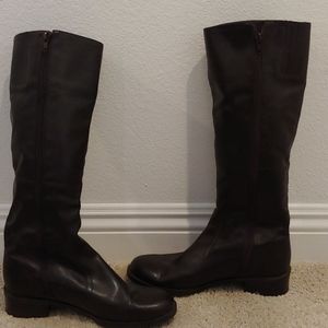 Michelle D dark brown tall boots SZ 7.5